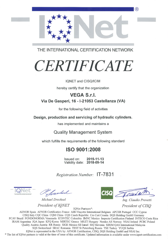 Firma Vega Certifikace Svobodacz