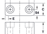 5) Zámek - středicí tyč pro velmi rozměrné formy - BLN/BLG