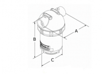 1) Základní filtrační jednotka pro chlazení - uhlíková ocel (S-Clear-Base-c)